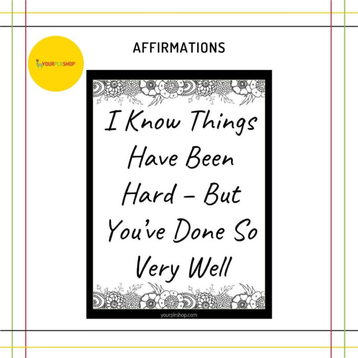 Mental Health Checklists and Affirmations